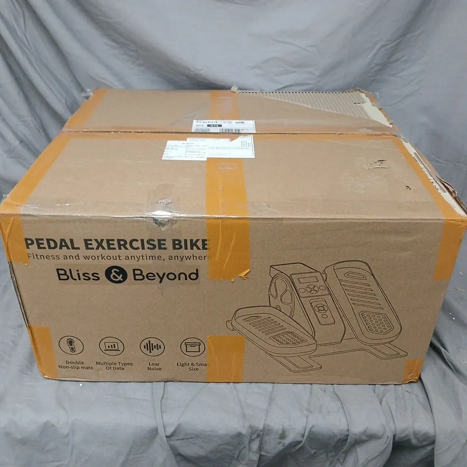 BOXED BLISS & BEYOND PEDAL EXERCISE BIKE IN WHITE