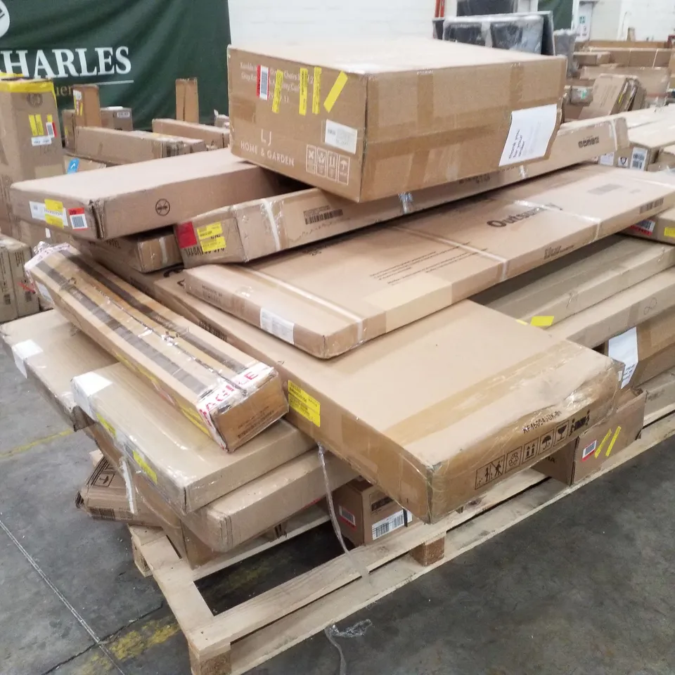 PALLET CONTAINING ASSORTED FLATPACK FURNITURE PARTS 