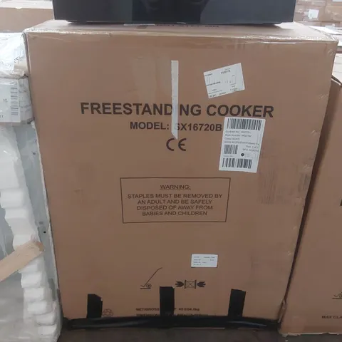 BOXED SWAN SX16720B FREESTANDING ELECTRIC COOKER IN BLACK