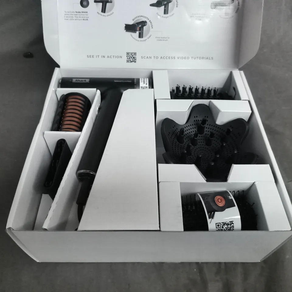 SHARK SPEEDSTYLEPRO HIGH-VELOCITY HAIR DRYER SYSTEM – BOXED