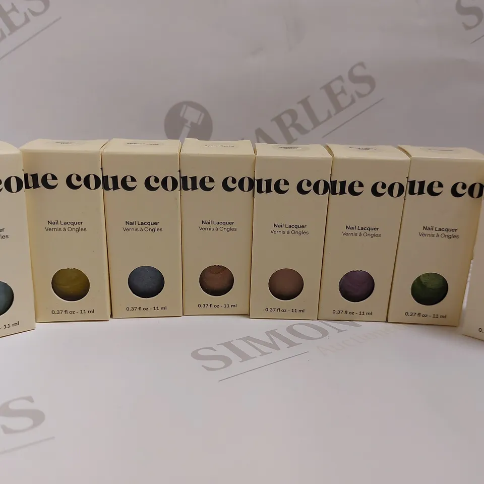 BOX OF APPROX 8 CIRQUE COLORS NAIL LACQUER IN ASSORTED COLOURS 