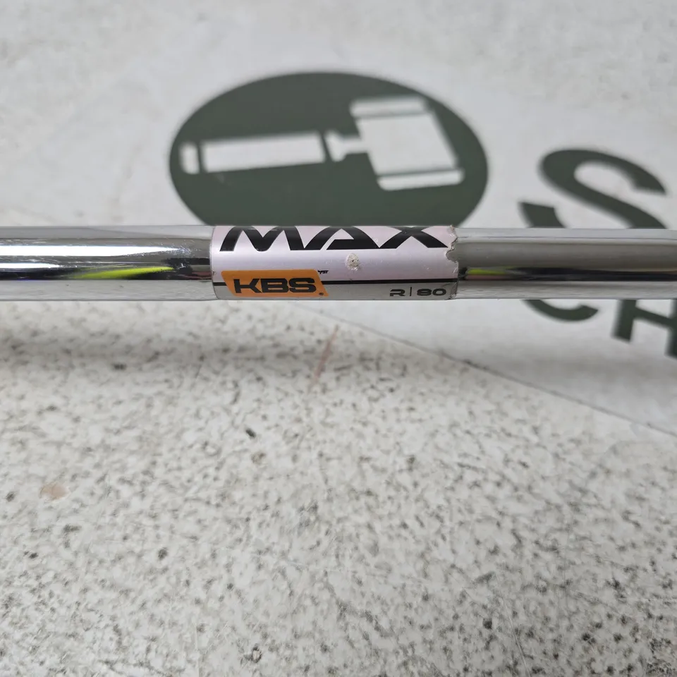 CALLAWAY GOLF IRON WITH KBS MAX SHAFT – REGULAR FLEX (R) R 80