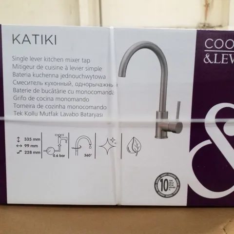 PALLET OF 18 BOXES EACH CONTAINING 12 KATIKI SINGLE LEVER KITCHEN MIXER TAPS & 4 BOXED BESTWAY TRIPLE PLAY SPORTS BOARDS