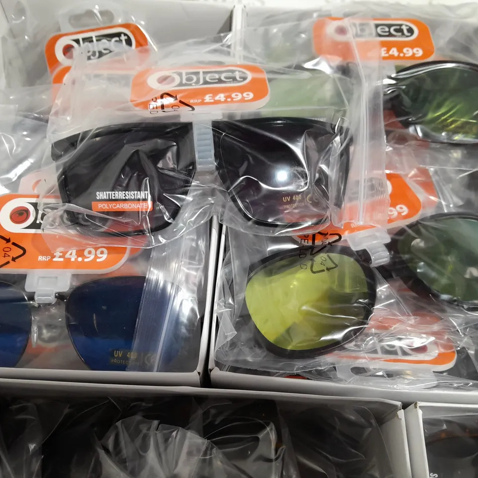 LOT OF 5 12-PACK BOXES OF ASSORTED SUNGLASSES 