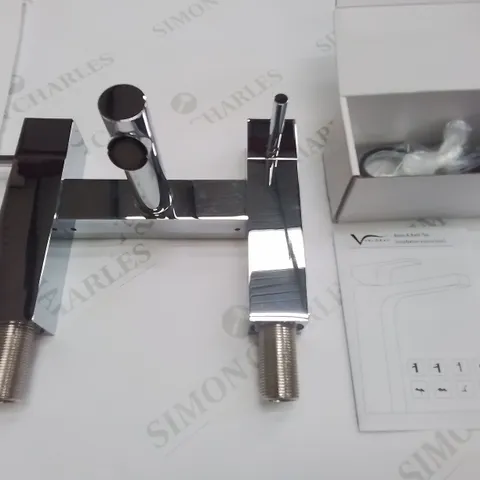 VELDEAU HAMPTON BATH FILLER IN CHROME - 270X230X165MM