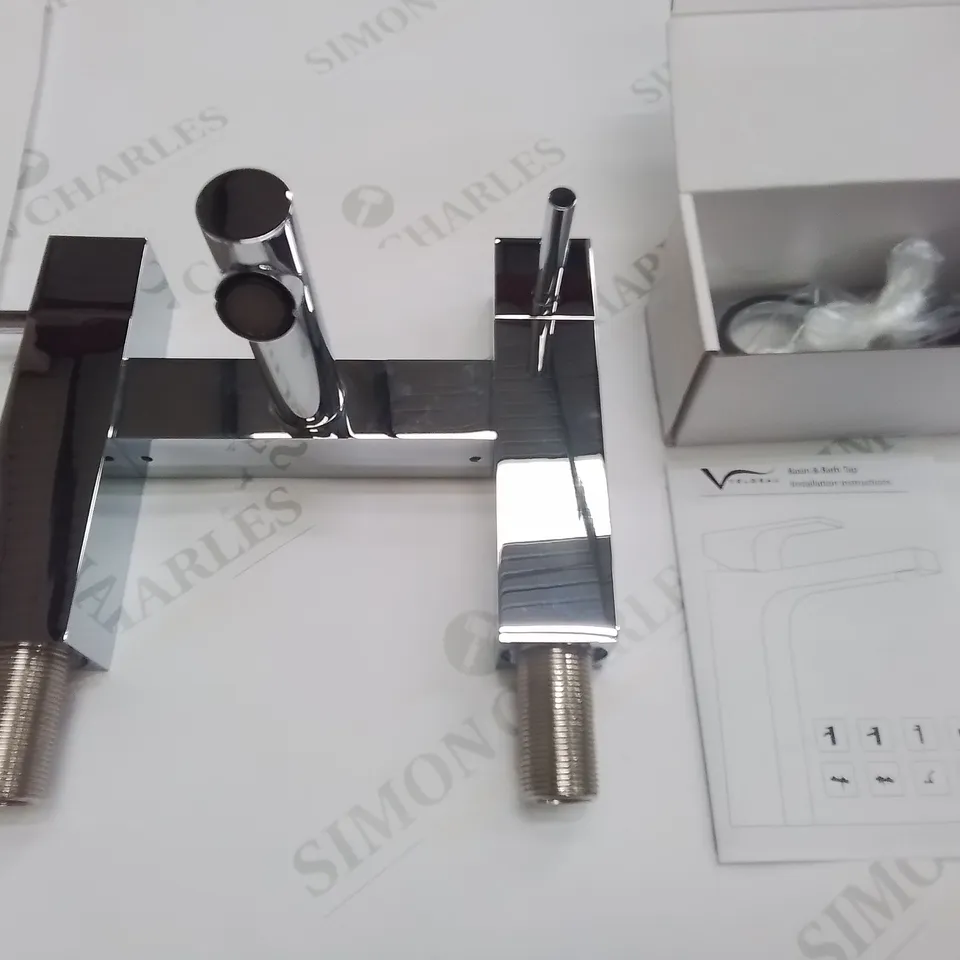 VELDEAU HAMPTON BATH FILLER IN CHROME - 270X230X165MM