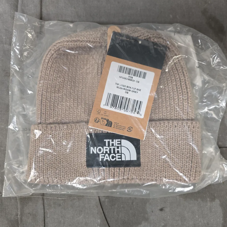 THE NORTH FACE BEANIE HAT IN MUSHROOM GREY - ONE SIZE