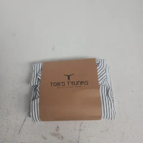 TOM'S TRUNKS PINSTRIPE SHIRT – WHITE & NAVY – SIZE L