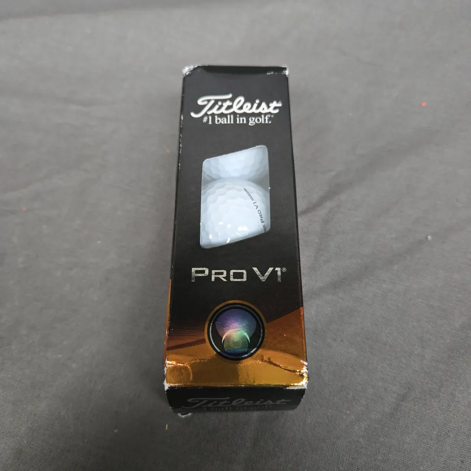 BOXED TITLEIST PRO VI SET OF 3 GOLF BALLS