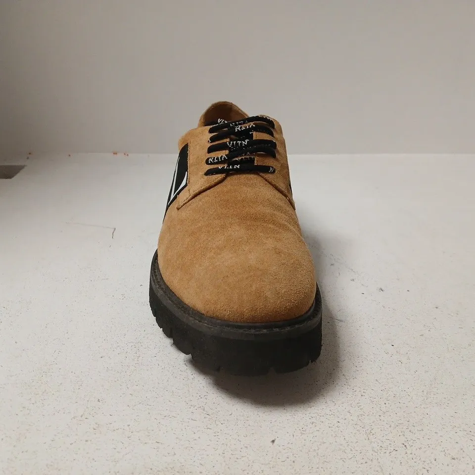 BOXED PAIR OF VALENTINO GARAVANI SHOES N BROWN SIZE EU 44