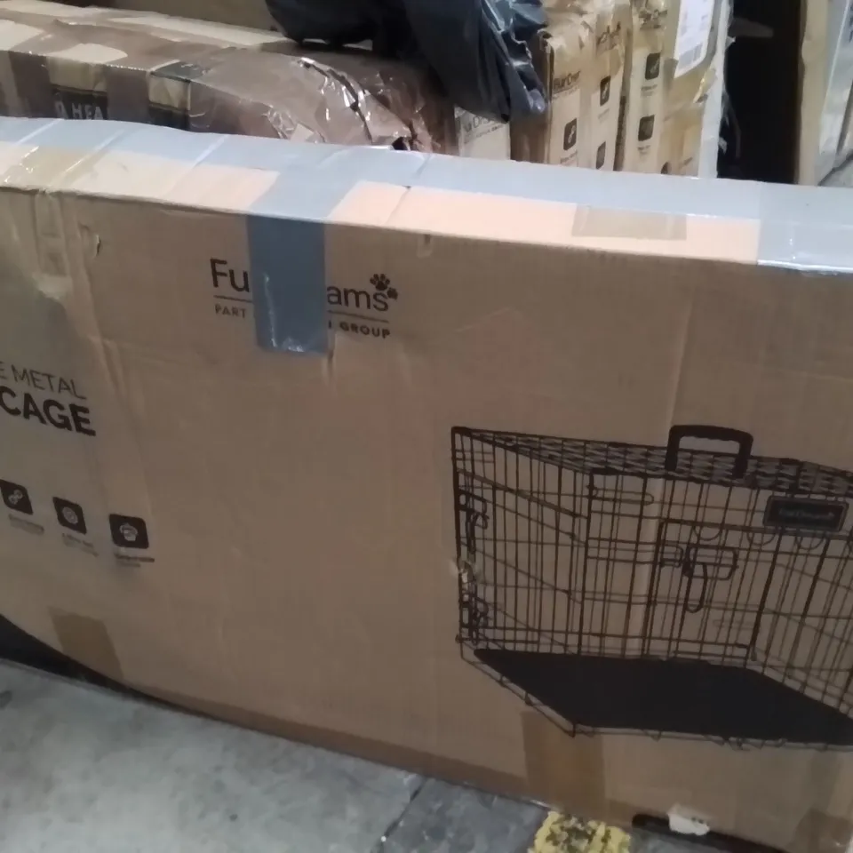 BOXED FOLDABLE METAL DOG CAGE 30INCH