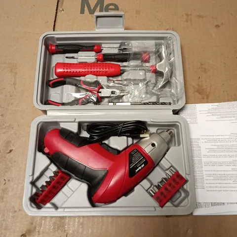 HI-SPEC ELECTRIC SCREWDRIVER TOOL KIT IN CASE