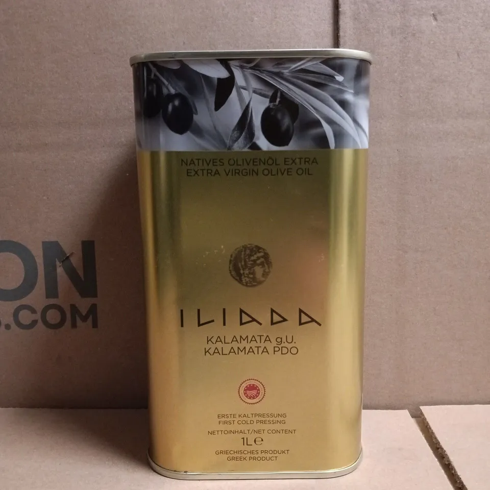 ILIADA KALAMATA PDO EXTRA VIRGIN OLIVE OIL TIN (1 LITRE)