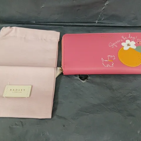 RADLEY LONDON SQUEEZE THE DAY PINK PURSE WITH BAG 