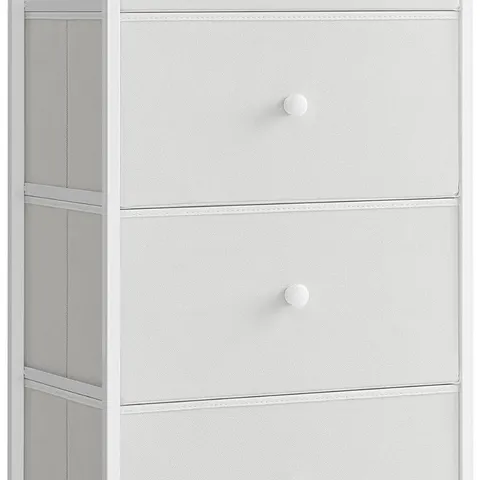 BOXED SONGMICS CHEST OF DRAWERS BEDROOM - WHITE/OAK
