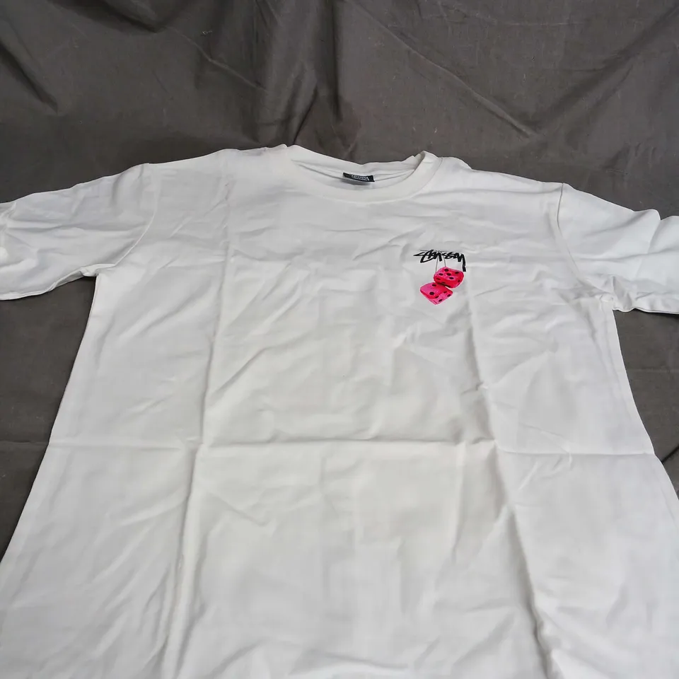 STUSSY LOGO T-SHIRT SIZE S 