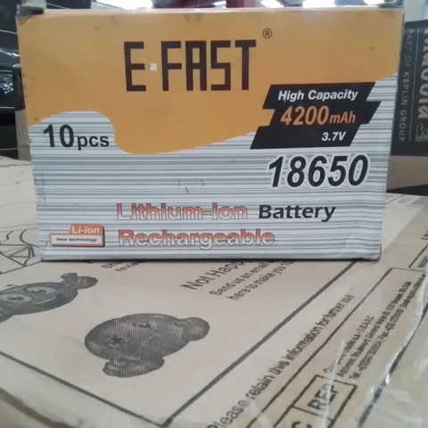 BOXED LITHIUM-ION BATTERIES APPROXIMATELY 16 BOXES 10 BATTERIES PER BOX