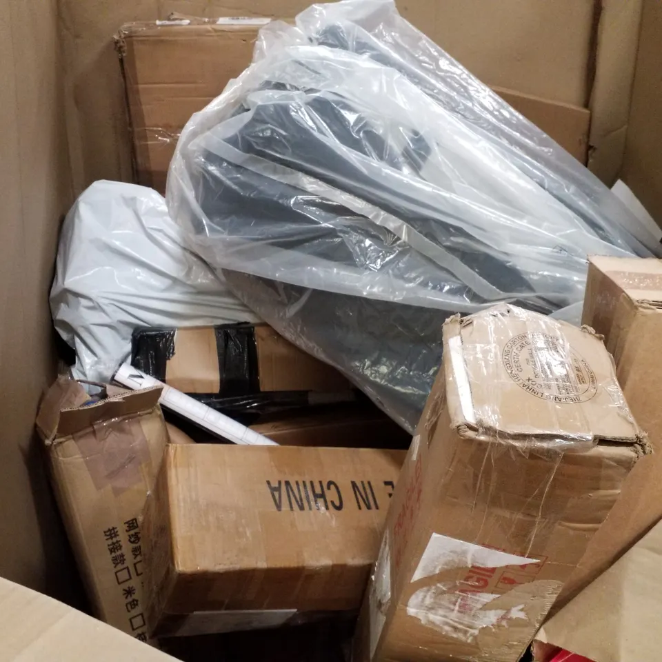 PALLET OF ASSORTED PRODUCTS INCLUDING DRYING RACK, PLAYPEN, A3 PICTURE FRAMES, SHOWER CURTAIN TENSION ROD