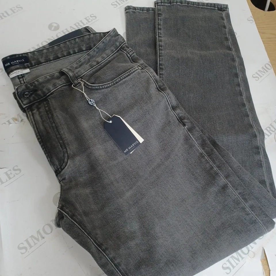 MR MARVIS DARK GREY DENIM JEANS SIZE 36X32