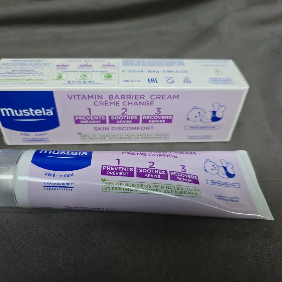 APPROXIMATELY 36 MUSTELA VITAMIN BARRIER CREAM 100ML 