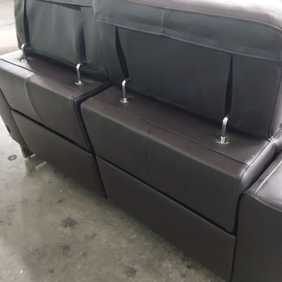 DESIGNER ITALIAN STYLE TWO SEATER SOFA WITH ADJUSTABLE HEADRESTS 