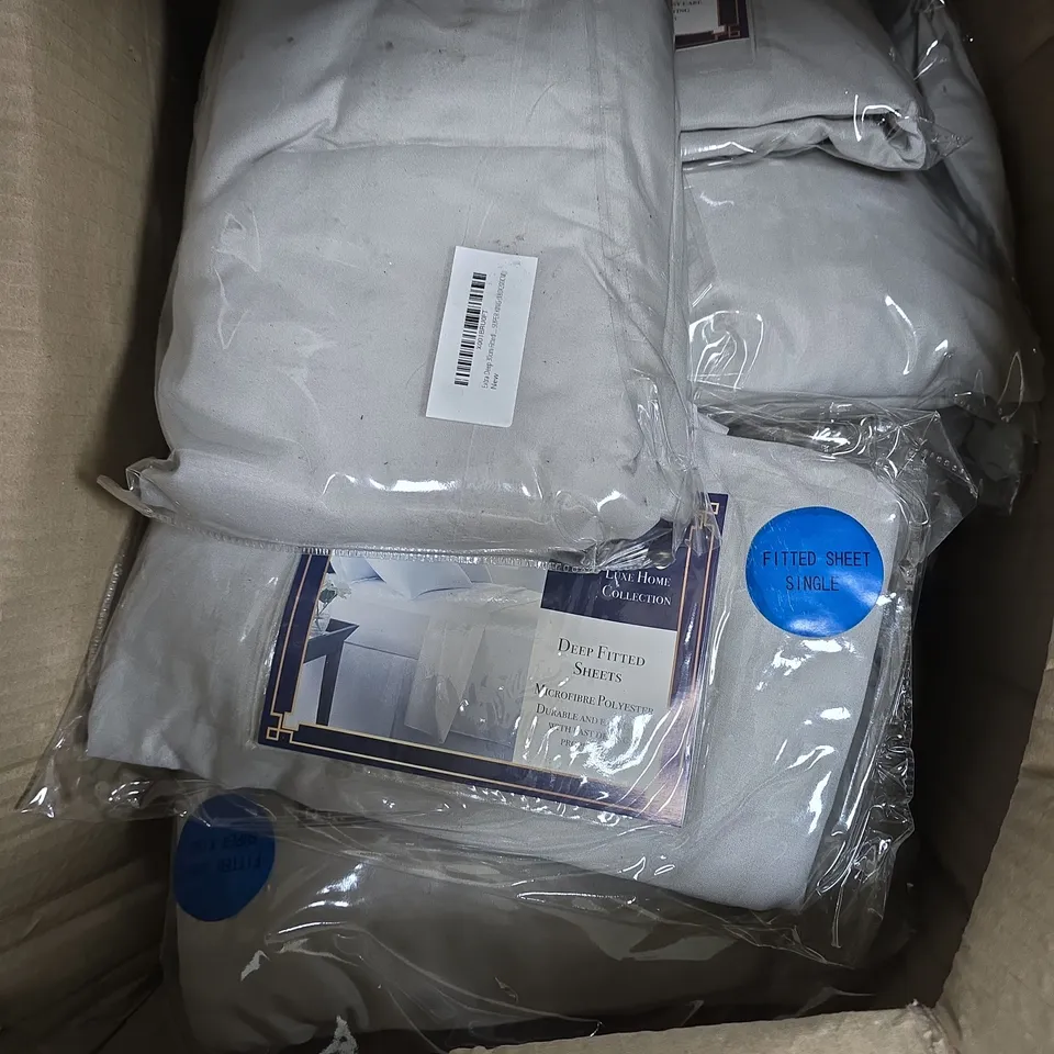 APPROXIMATELY 20 TOPAZ LUXE HOME COLLECTION DEEP FITTED SHEETS IN VARIOUS SIZES 