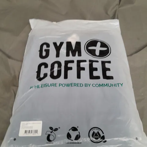 SEALED GYM+COFFEE MENS ESSENTIAL FULL ZIP HOODIE SIZE S