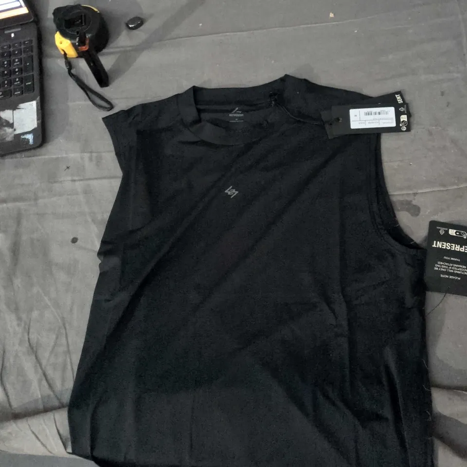 REPRESENT SLEEVELESS TOP – BLACK