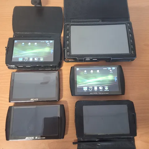 LOT OF 15 ASSORTED ARCHOS INTERNET TABLETS WITH CASES