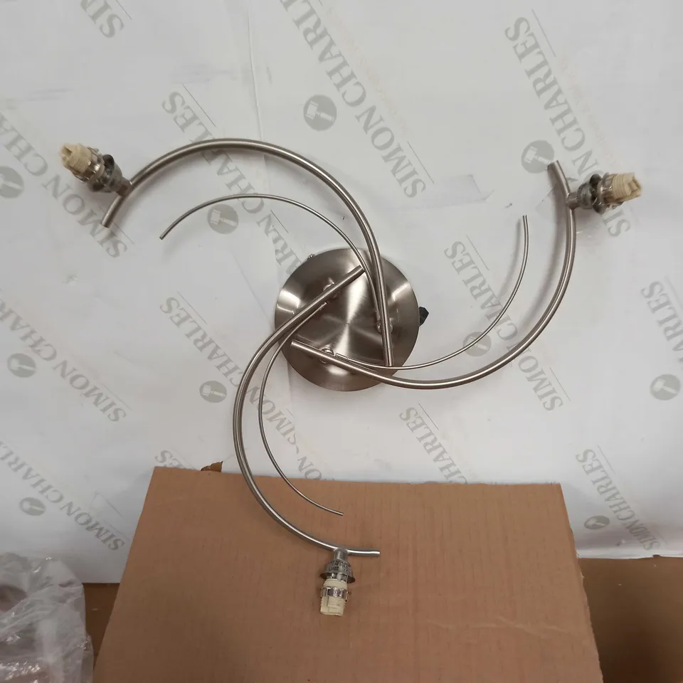 PAGAZZI RALEIGH SATIN CHROME 3-LIGHT CEILING FIXTURE