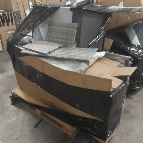 PALLET CONTAINING A LARGE QUANTITY OF ASSORTED GARDEN FURNITURE PARTS ECT