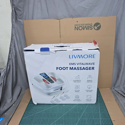 LIVMORE EMS VITALWAVE FOOT MASSAGER – BOXED