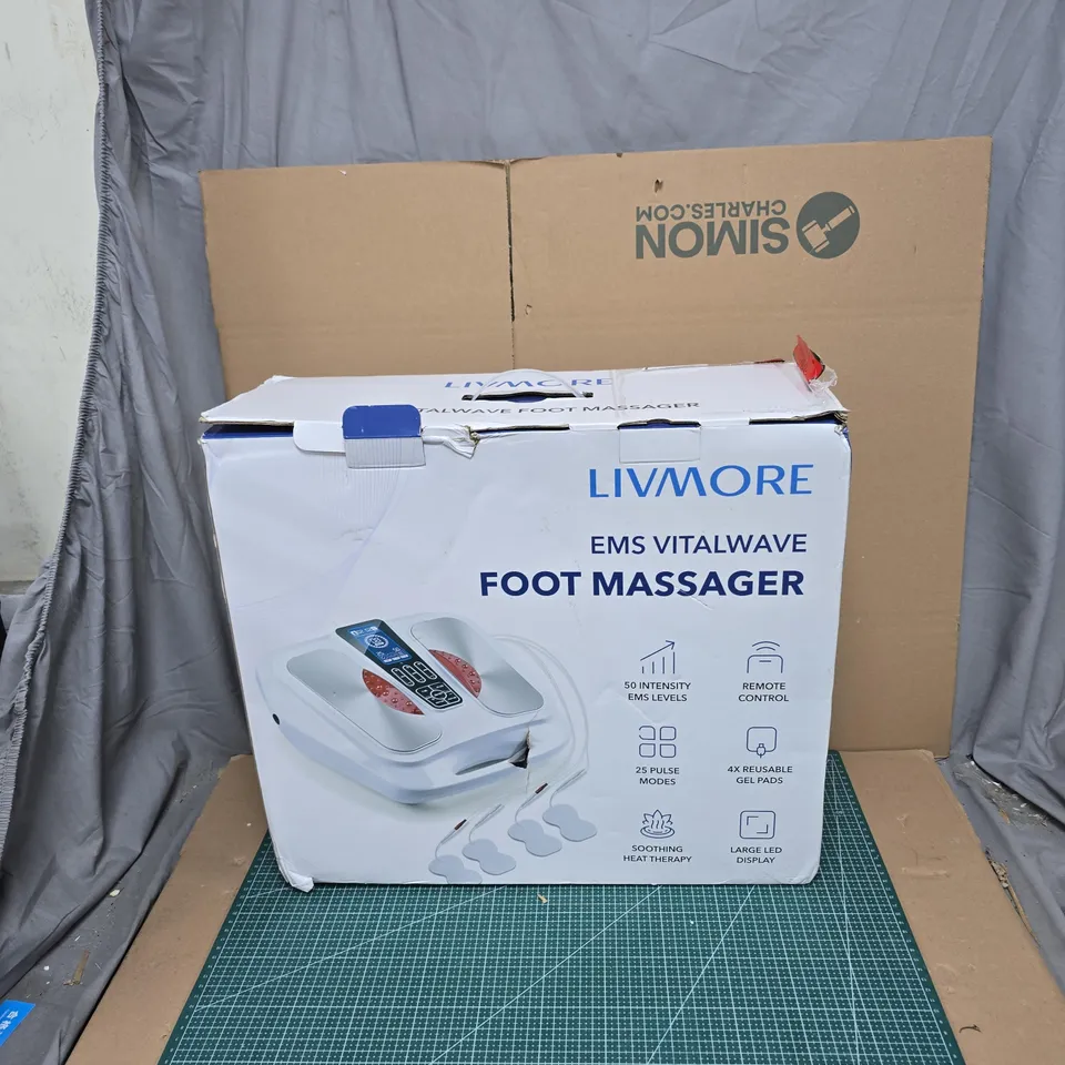 LIVMORE EMS VITALWAVE FOOT MASSAGER – BOXED