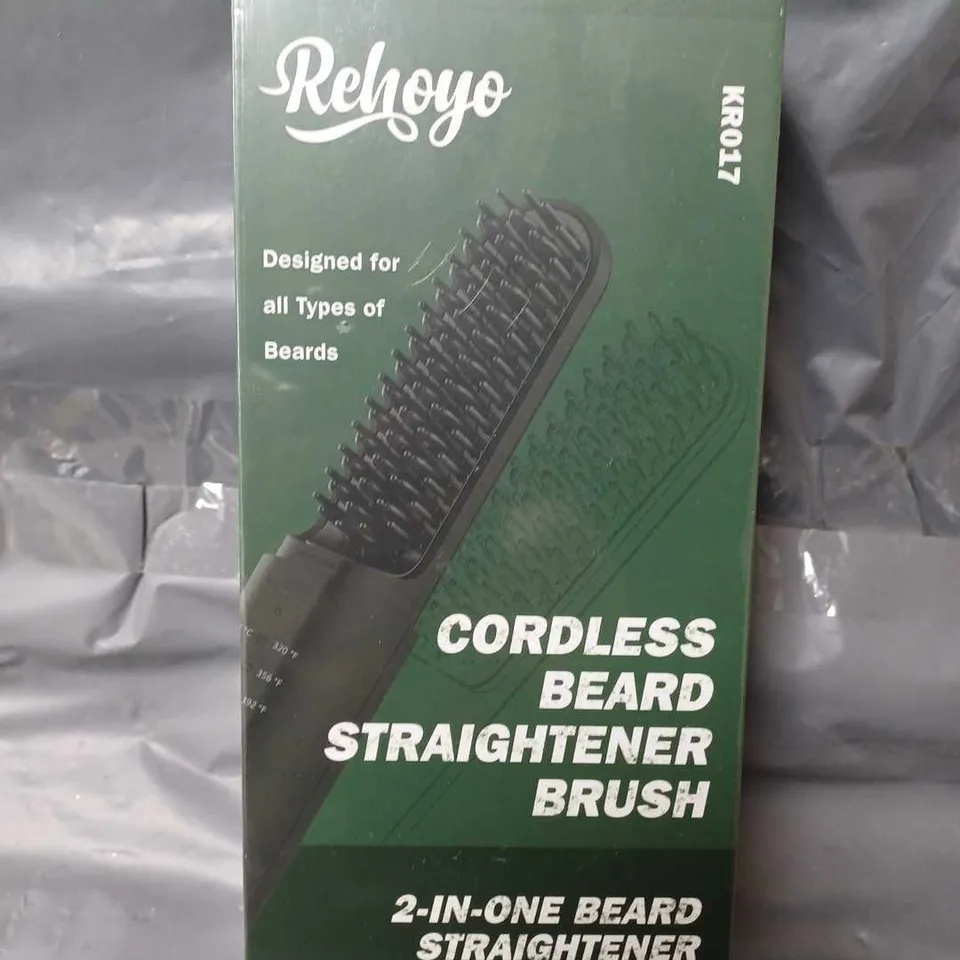 SEALED REHOYO CORDLESS BEARD STRAIGHTENER BRUSH