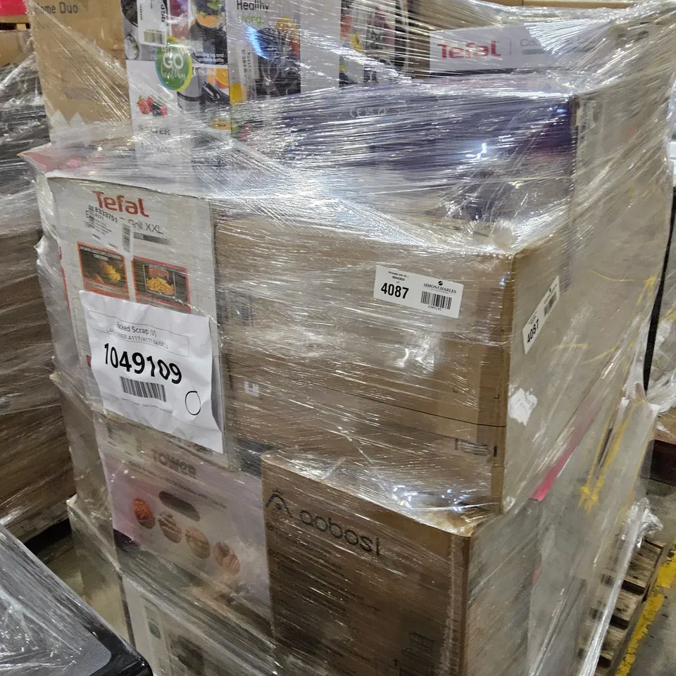 PALLET OF APPROXIMATELY 39 UNPROCESSED RAW RETURN HOUSEHOLD AND ELECTRICAL GOODS TO INCLUDE;