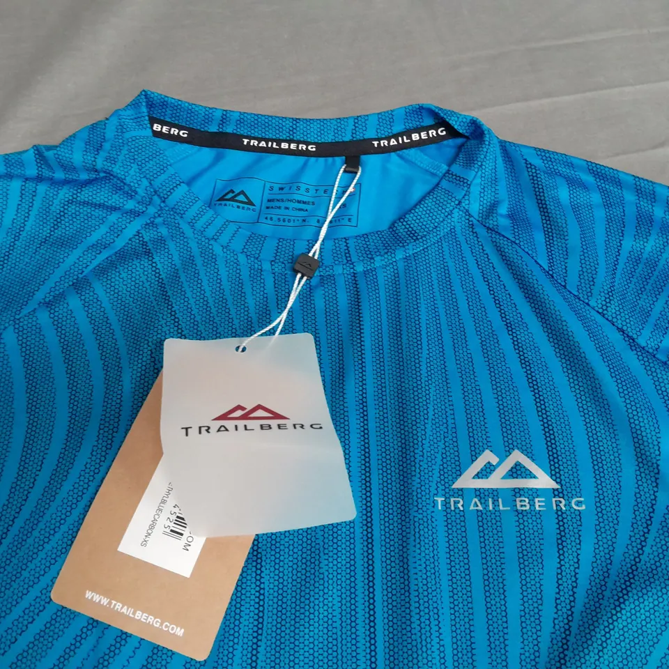 TRAILBERG VERTEX TEE IN BLUE - XS
