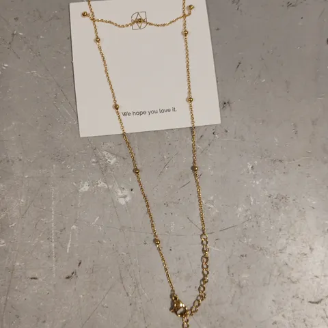 ABBOTT LYON CHAIN LINK BEADED NECKLACE 