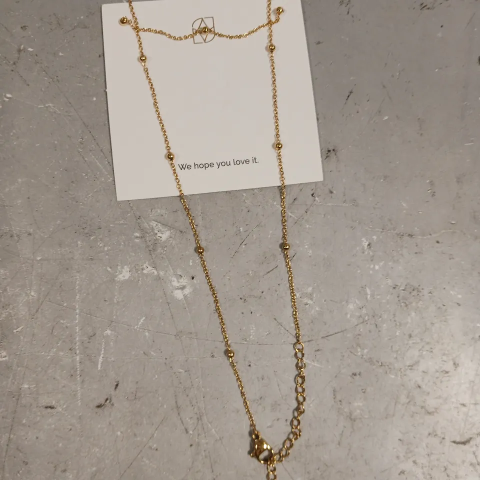 ABBOTT LYON CHAIN LINK BEADED NECKLACE 