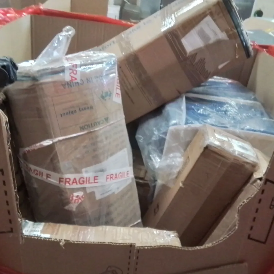 PALLET OF ASSORTED HOUSEHOLD GOODS AND PRODUCTS TO INCLUDE;STAINLESS STEEL WALL SHELF,MAT