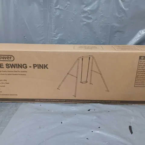 BOXED SPORTSPOWER SINGLE SWING IN PINK COLOUR - COLLECTION ONLY 