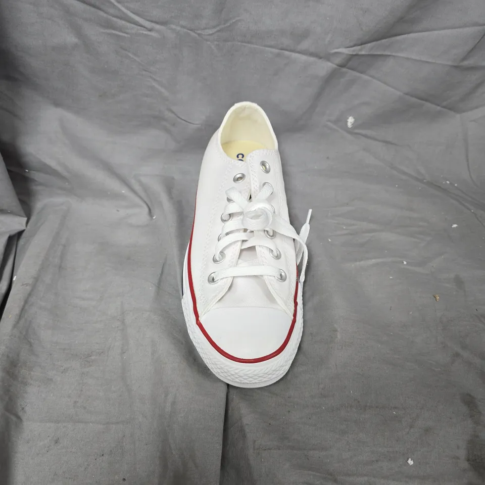 WOMENS CONVERSE CHUCK TAYLOR ALL STAR WHITE LOW-TOP TRAINERS - UK 5