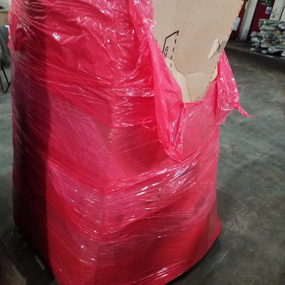 PALLET CONTAINING ASSORTED PRODUCTS INCLUDING HEATED THROW, TOILET SEAT, SHOWER STOOL, BABY WALKER, DAY & NIGHT ROLLER BLIND 