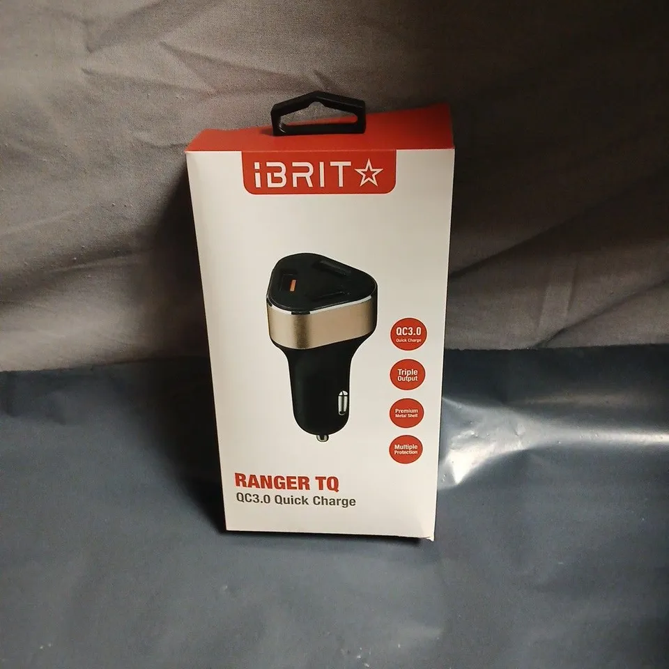 IBRIT RANGER TQ QC3.0 QUICK CHARGE CAR CHARGER – BOXED