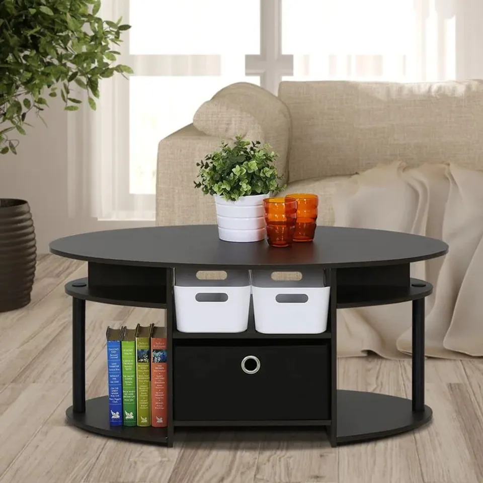 BOXED ALLEVILLE PEDESTAL COFFEE TABLE
