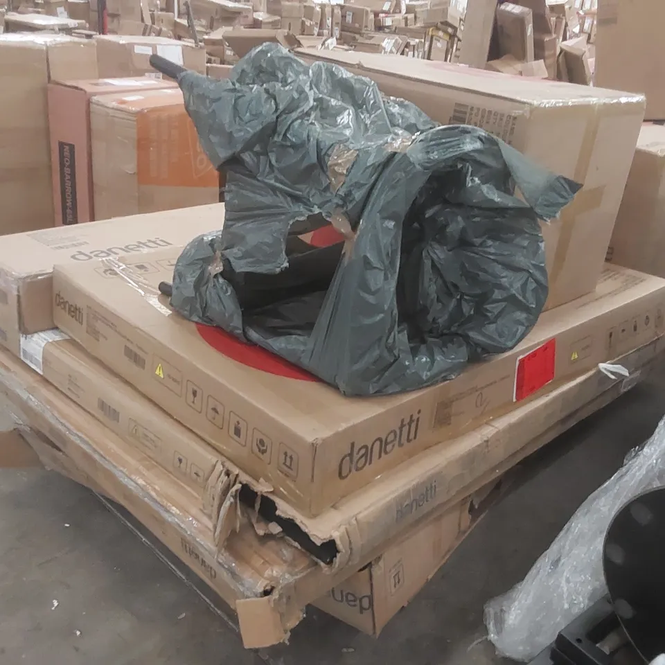 PALLET CONTAINING A LARGE QUANTITY OF ASSORTED DANETTI FURNITURE PARTS ECT