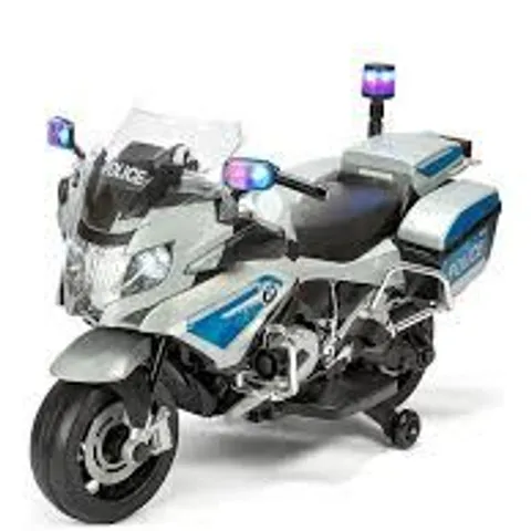 BOXED ELECTRIC RIDE ON BMW POLICE BIKE