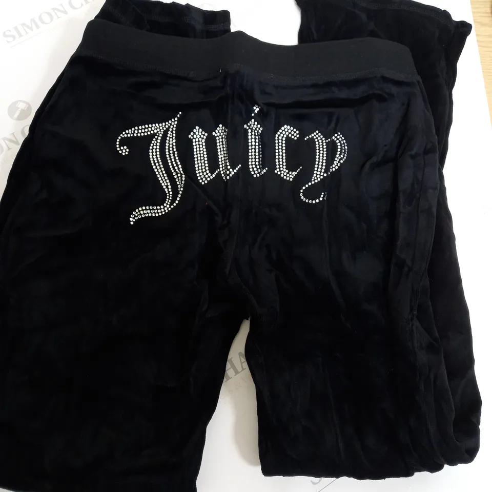 JUICY CONTURE TRACKSUIT PANTS IN BLACK - SIZE UNSPECIFIED