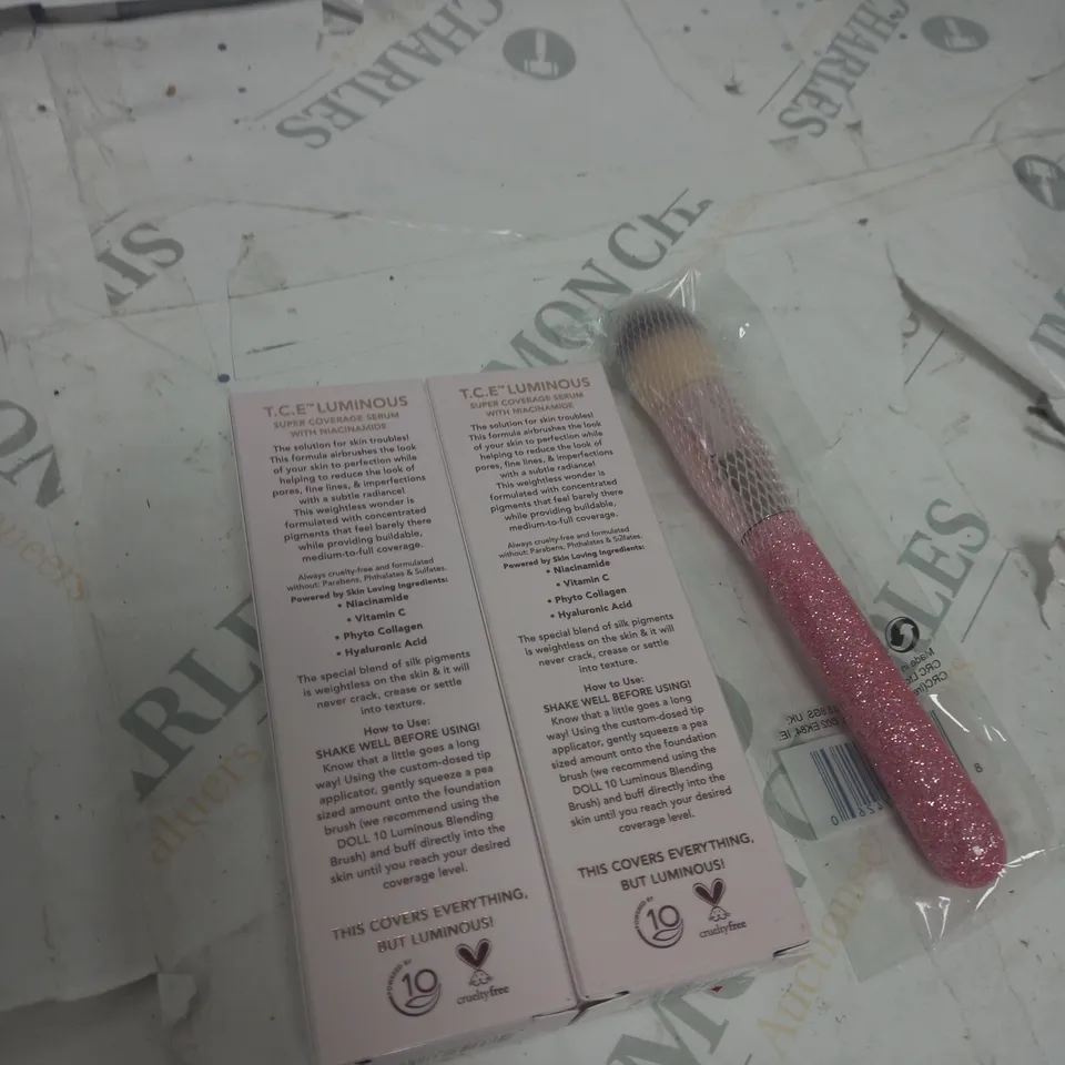2 X T.C.E LUMINOUS DOLL 10 WITH 1 x BRUSH