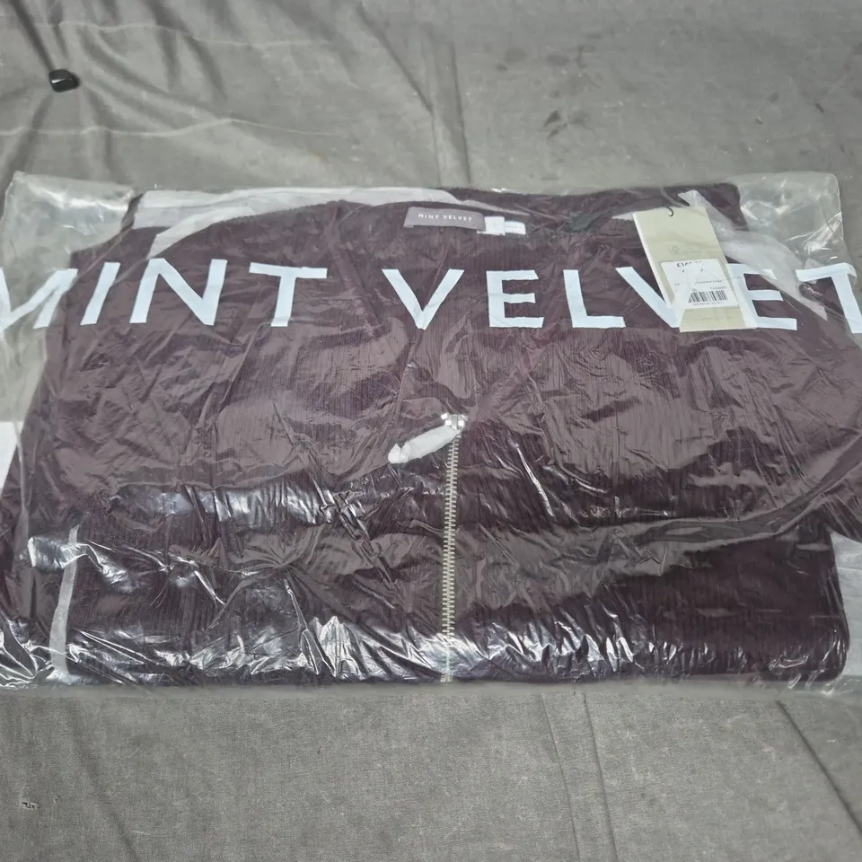 MINT VELVET BURGUNDY ZIP FRONT KNIT DRESS – UK SIZE L