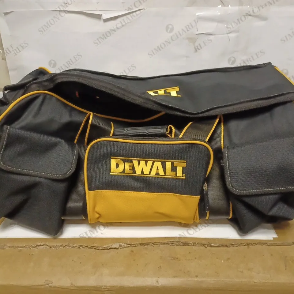 DEWALT DWST1-79210 DUFFEL TROLLEY BAG WITH WHEELS, YELLOW/BLACK